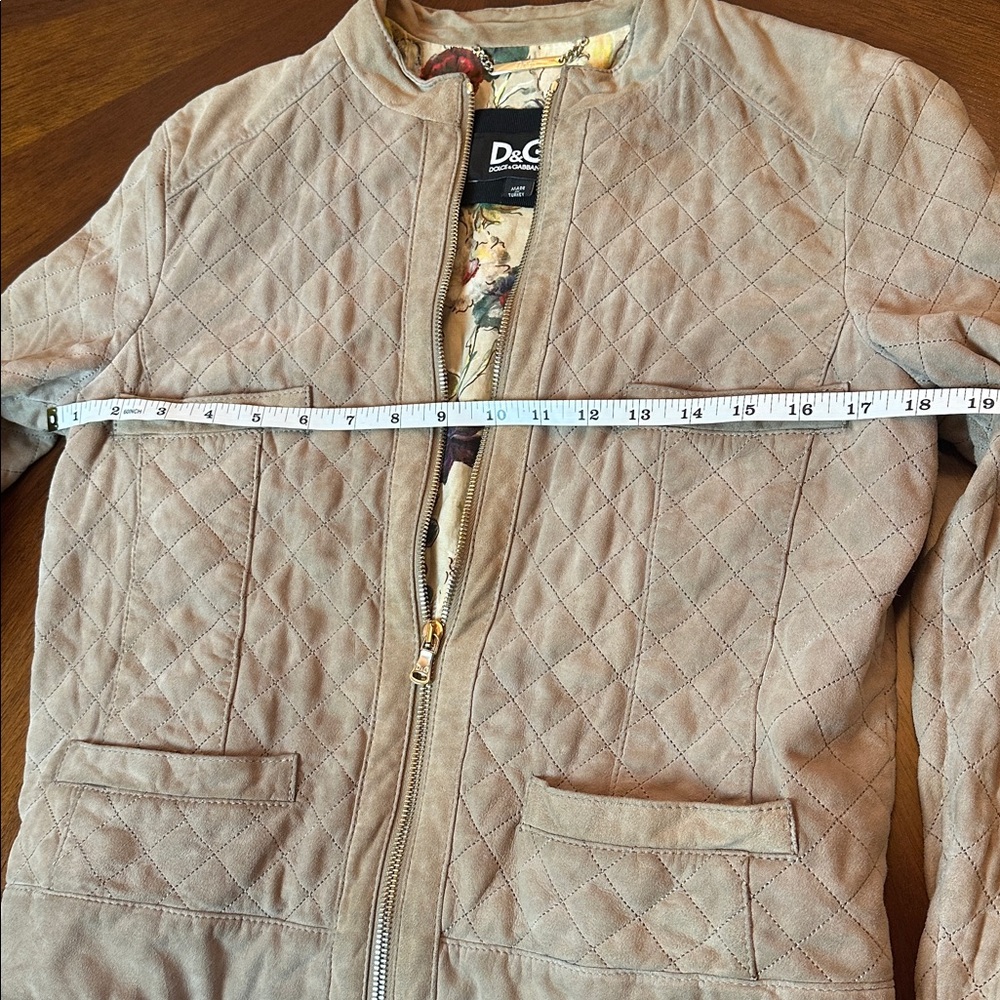 Dolce & Gabbana Quilted Suede Jacket • Distressed Vintage Look • Made in Italy - Picture 5 of 16
